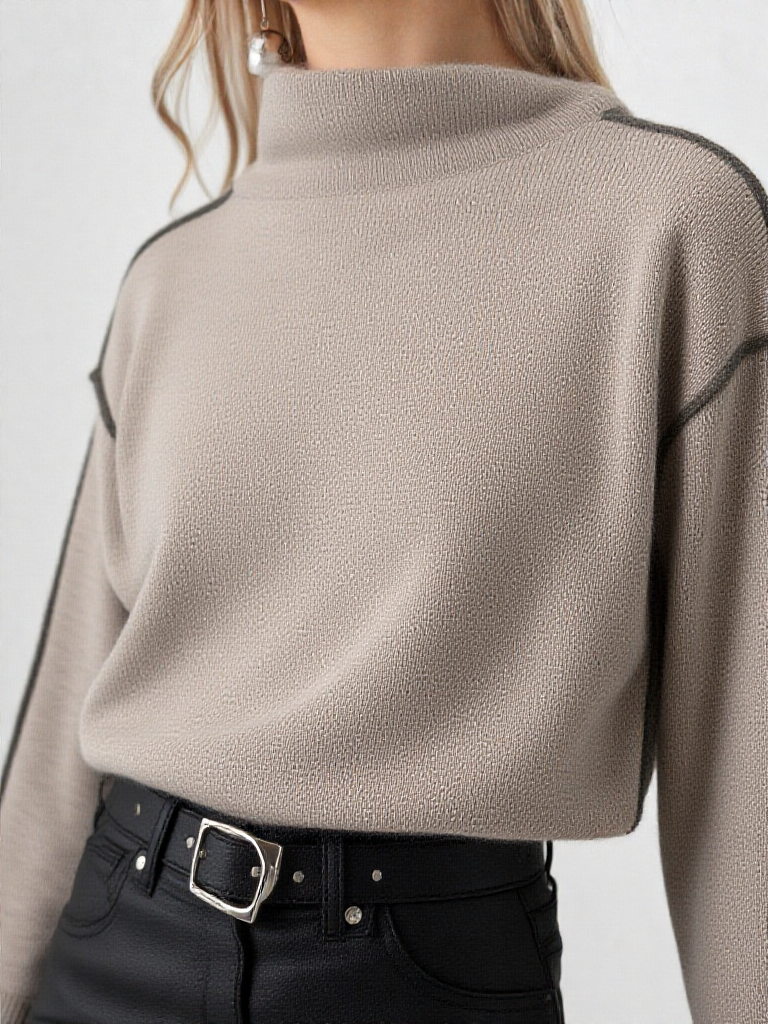 March23 L'Essentiel Déstructuré : Pull Côtelé