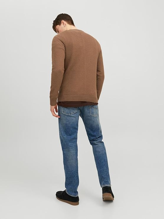 JACK & JONES Jjeatlas Knit Crew Neck Noos Pull-over Homme