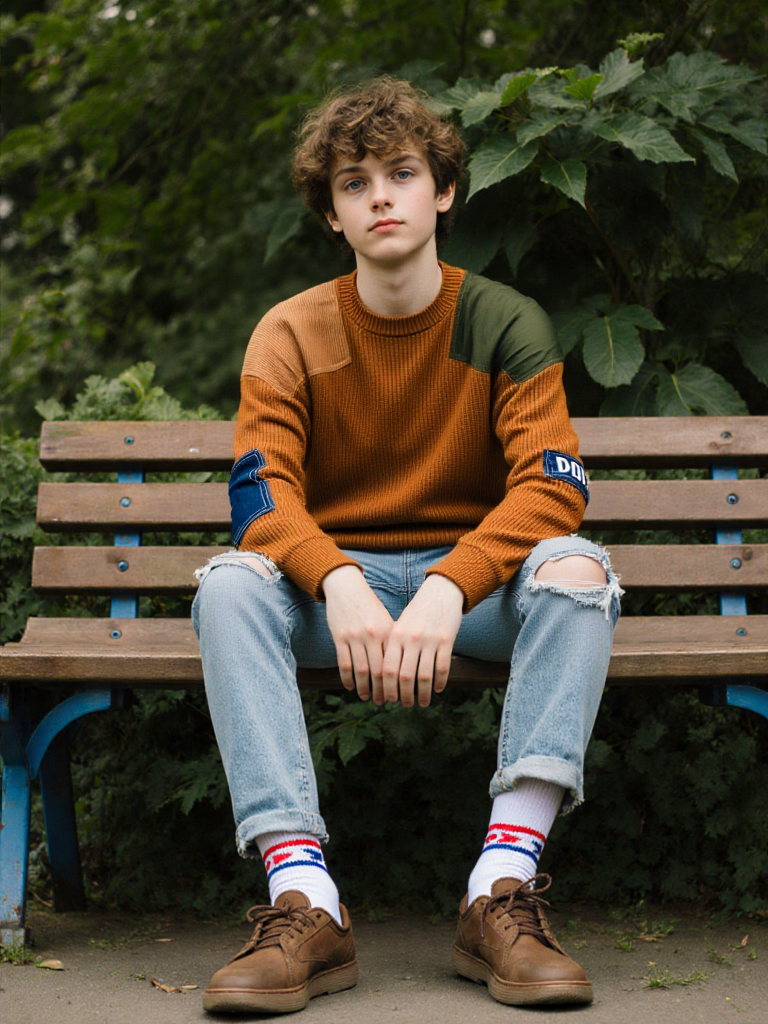 DSQUARED2 L'Édition Destroy : Pull en Maille Oversize à Patchs