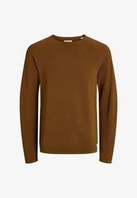 Jack & Jones JJEHILL KNIT CREW NECK - Pullover - monks robe