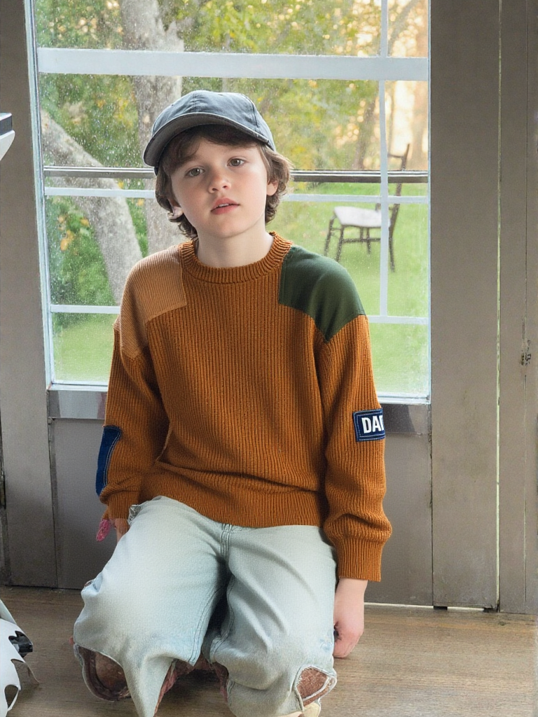 DSQUARED2 L'Édition Destroy : Pull en Maille Oversize à Patchs