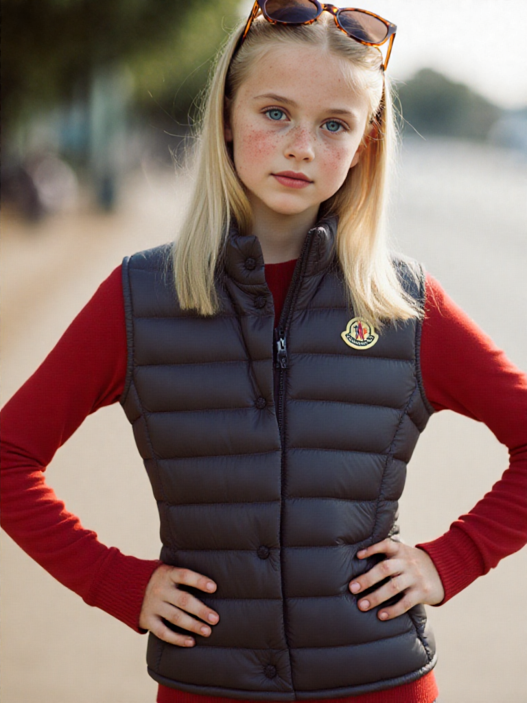 Moncler Gilet Matelassé Noir Logo Classique