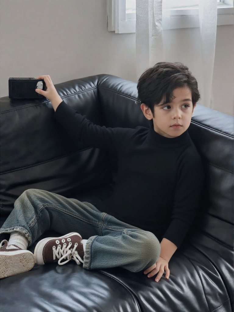 Moncler Pull Polaire Enfant Broderie Tente